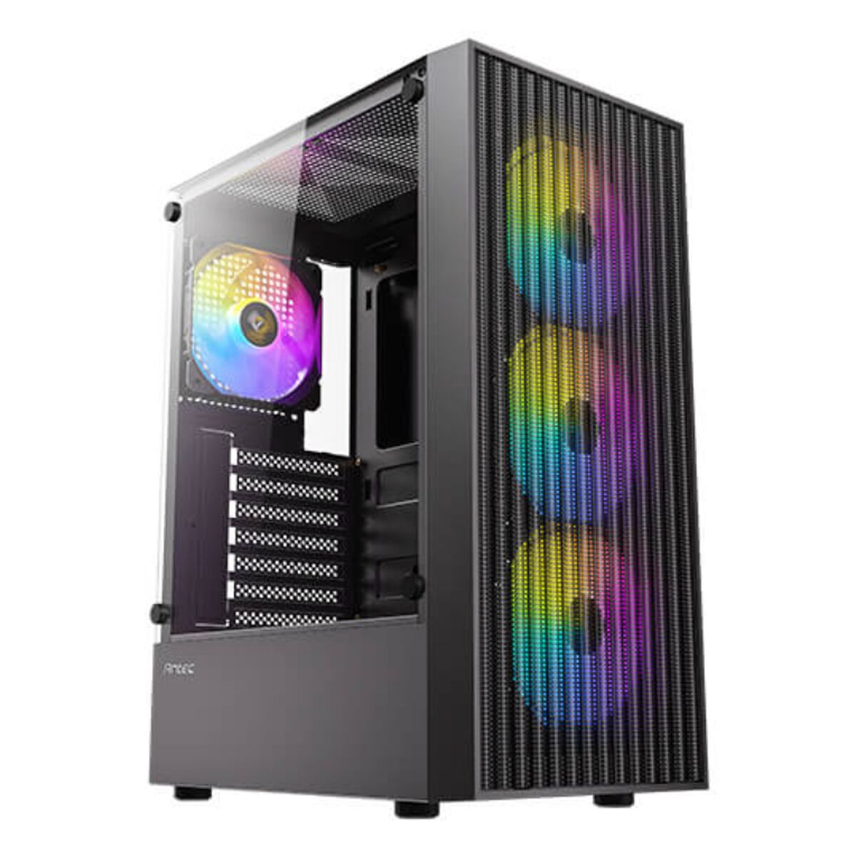 Κουτί Μέσος Πύργος ATX Antec AX27 RGB Μαύρο