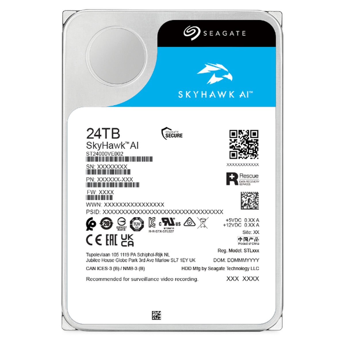 Picture of Hard Drive Seagate ST24000VE002 3,5" 24 TB