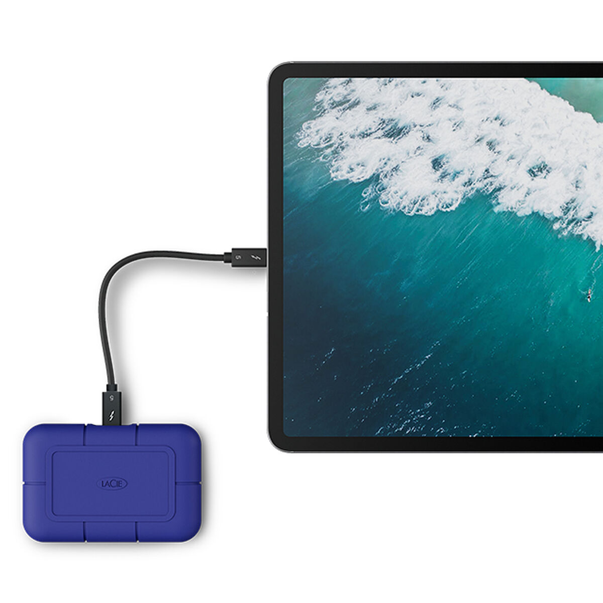 Afbeeldingen van External Hard Drive LaCie THUNDERBOLT 5 Blue 2 TB SSD