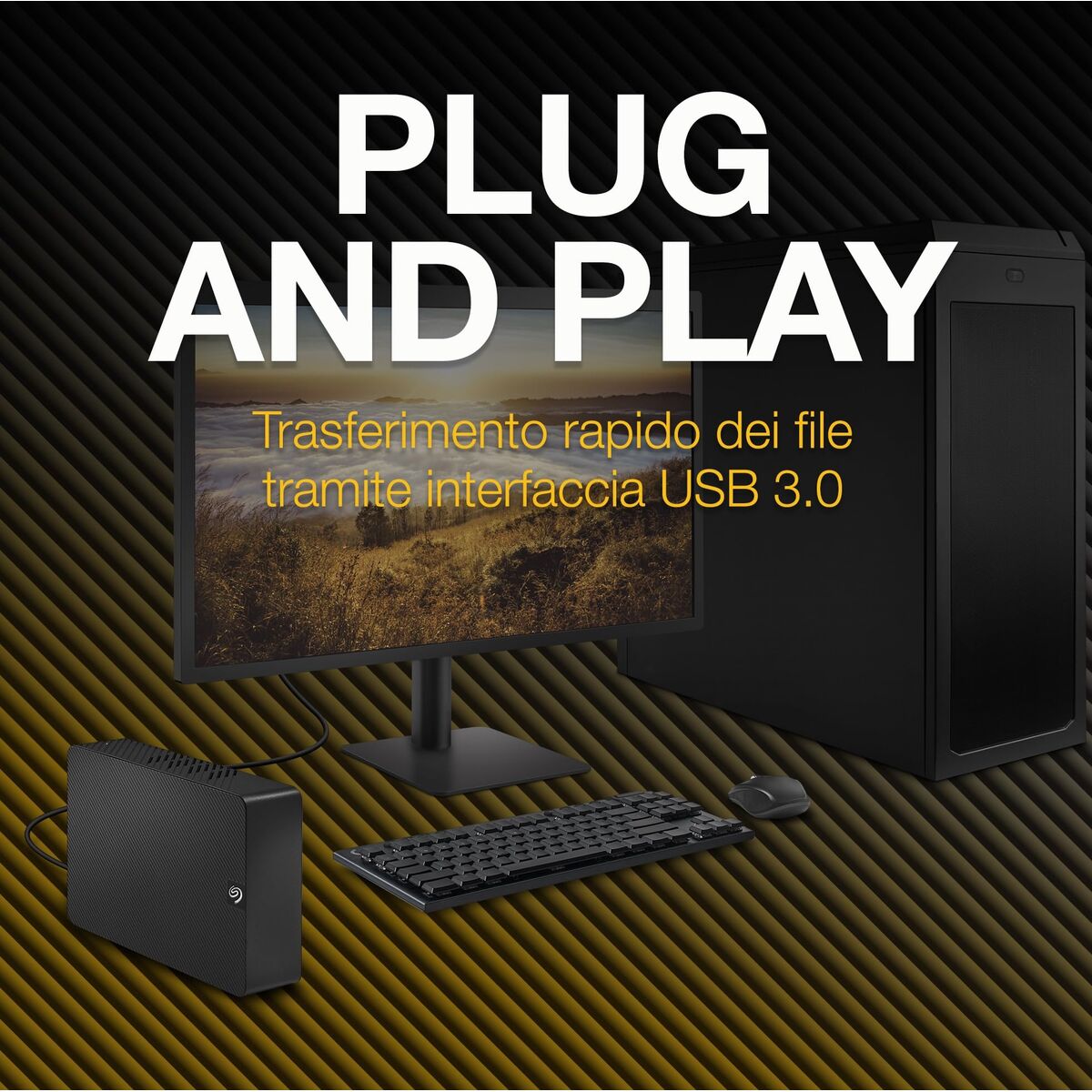 Picture of External Hard Drive Seagate STKP22000400 Black 22 TB