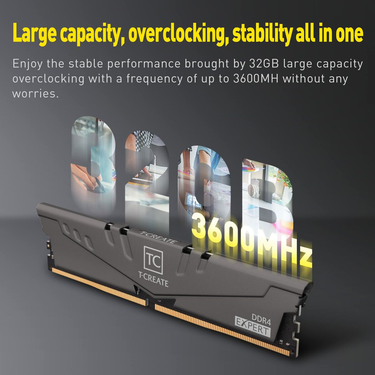 Afbeeldingen van RAM Memory Team Group TTCED432G3200HC16FDC01 32 GB DDR4 3200 MHz CL16