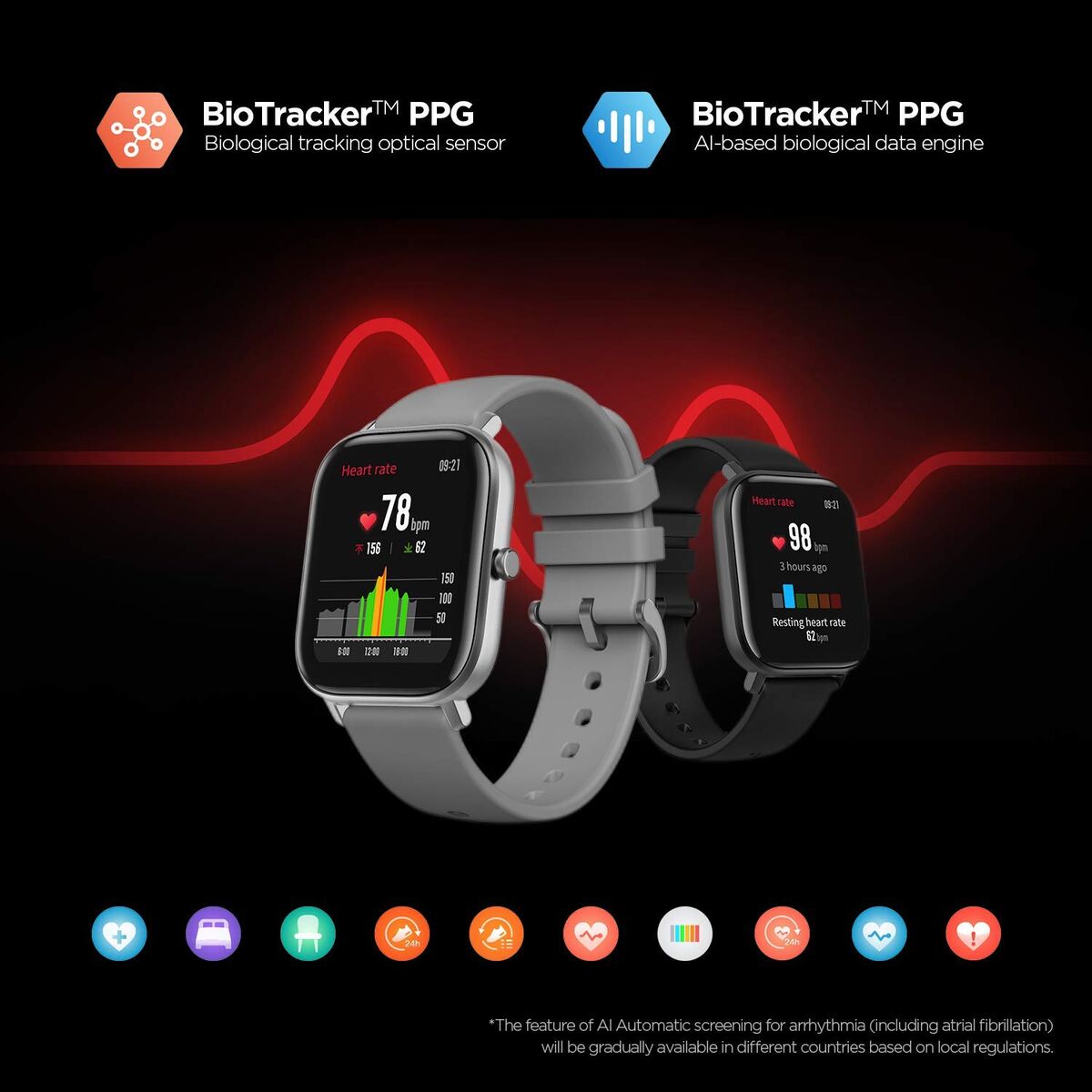 Smartwatch Amazfit GTS 42 mm Orange 1,65" 42 mm Ø 42 mm Ø 42,5 mm