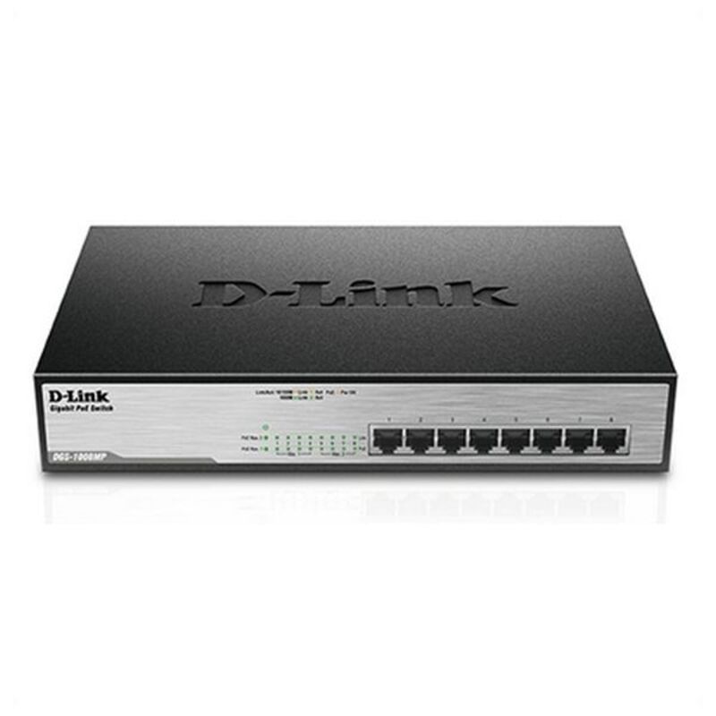 Switch de Sobremesa D-Link DGS-1008MP 16 Gbps LAN 140W Negro