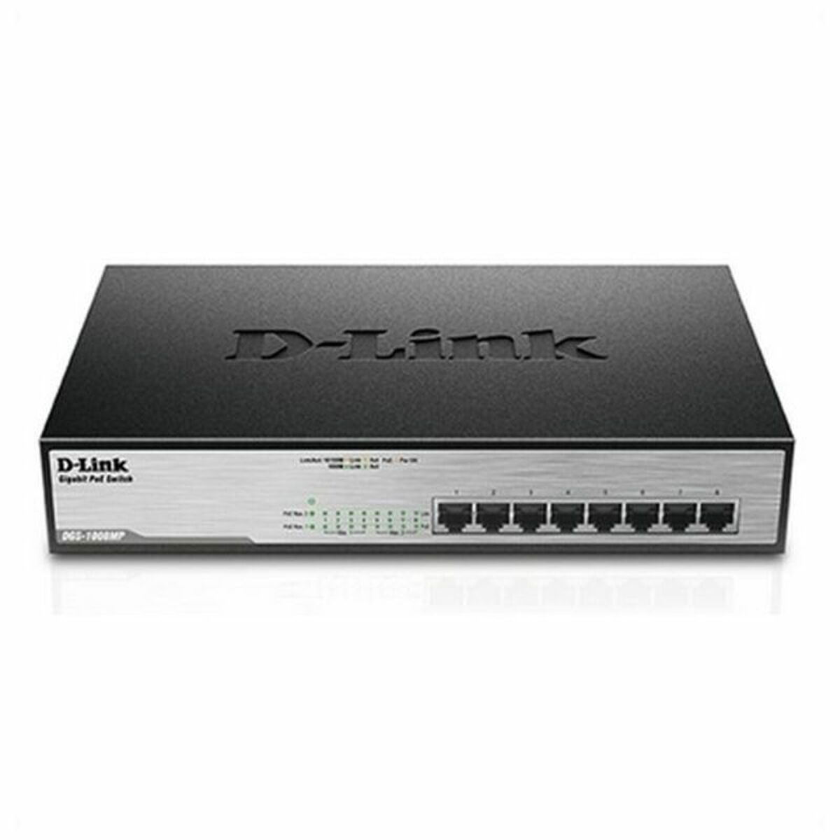 Commutateur Réseau de Bureau D-Link DGS-1008MP 16 Gbps LAN