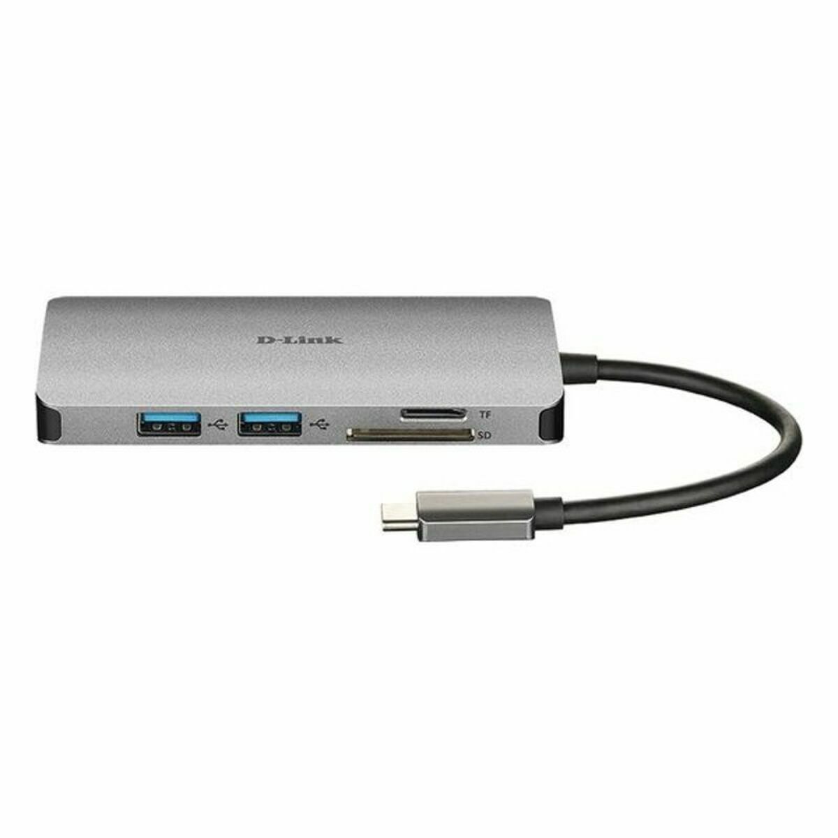 Afbeeldingen van USB Hub C D-Link DUB-M810 Silver 100 W