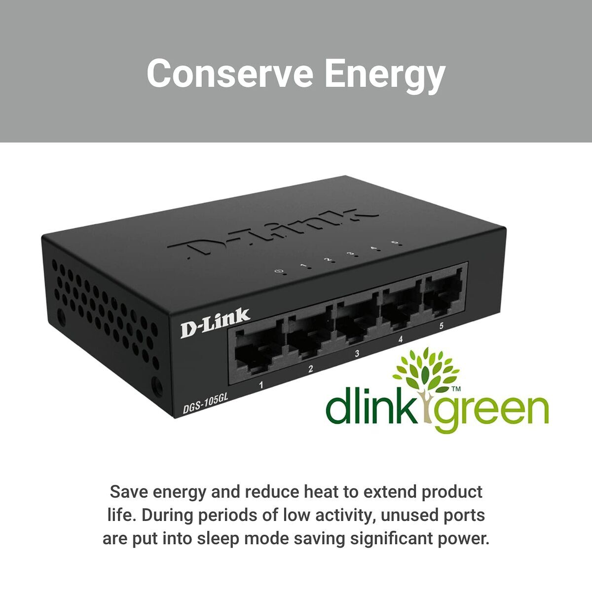 Bild von Desktop Switch D-Link DGS-105GL/E