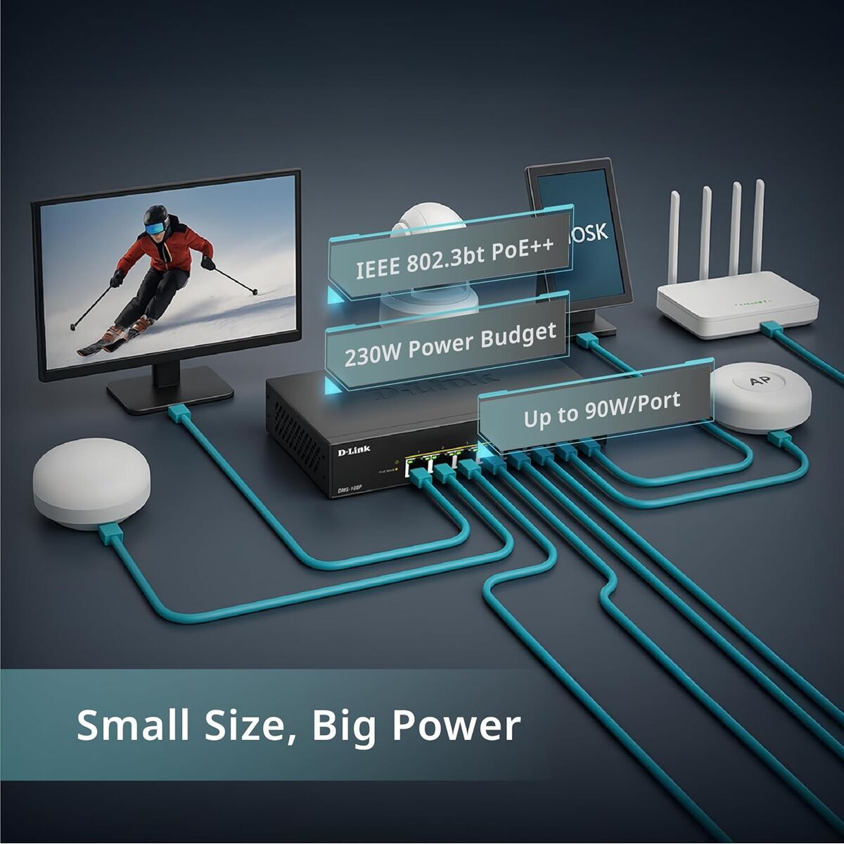 Picture of Switch D-Link DMS-108P/E