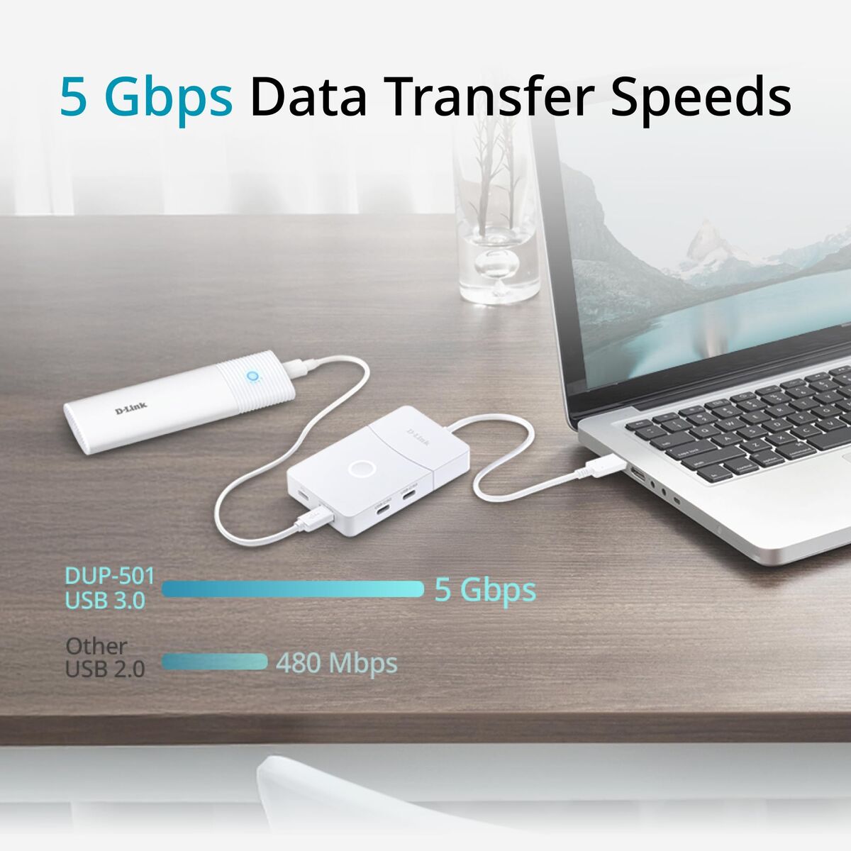 Bild von USB Hub D-Link DUP-501 White