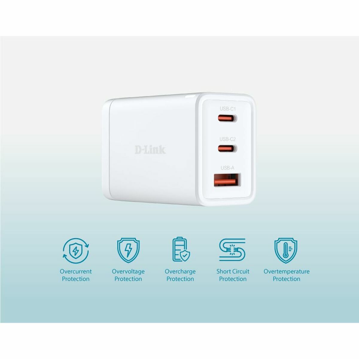 Afbeeldingen van Wall Charger D-Link DCP-651 White 65 W