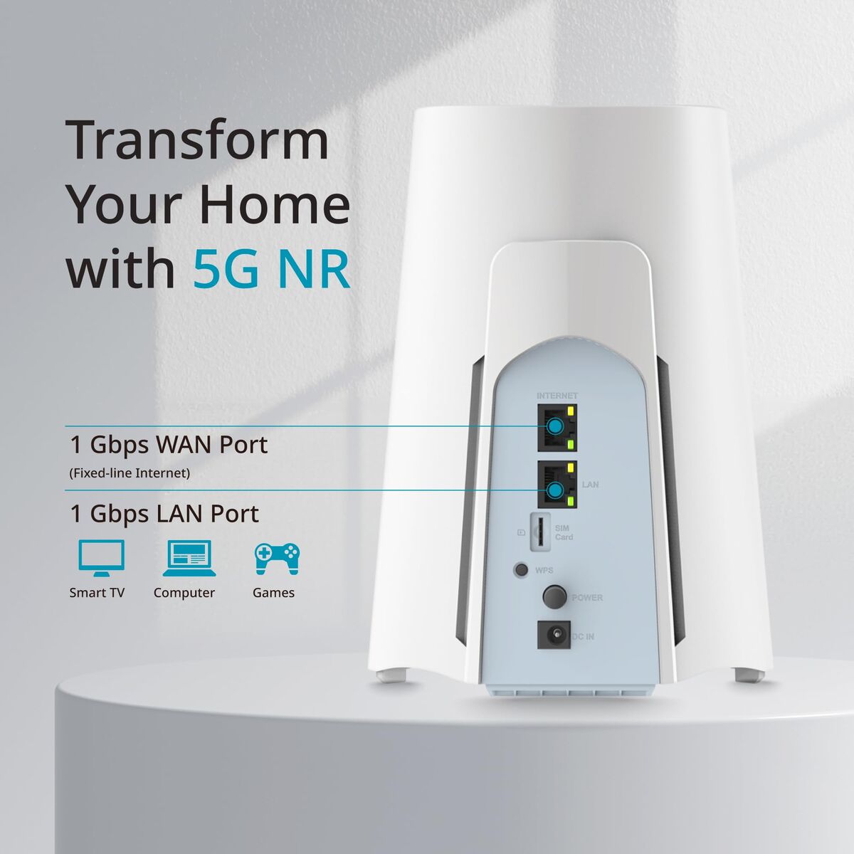 Picture of Router D-Link G530V2 V2 White RJ45 Ethernet LAN Wi-Fi