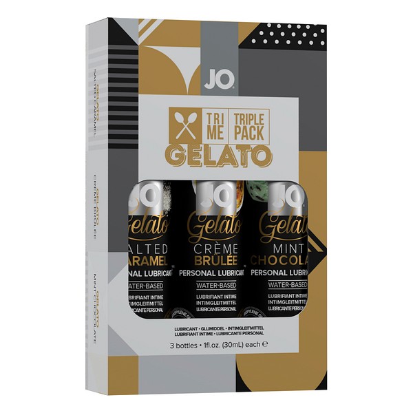 Flavored Lubricant Tri Me Gelato System Jo (3 pcs)