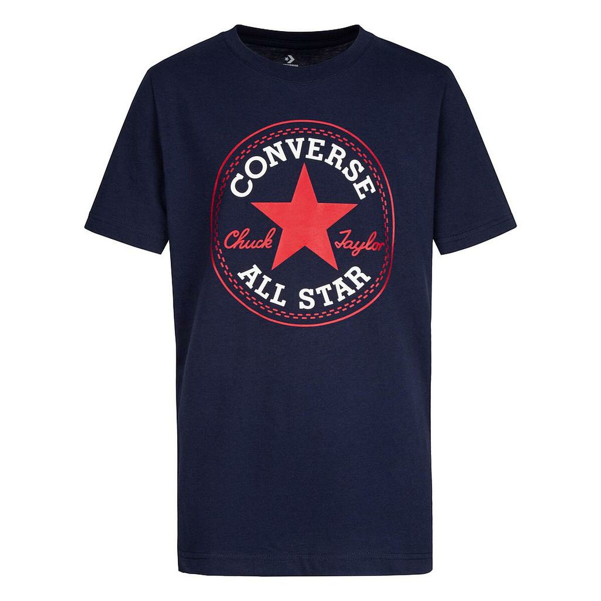 Image secondaire de T shirt à manches courtes Enfant Converse CNVB CHUCK PATCH TEE 966500 BA0 Blue marine