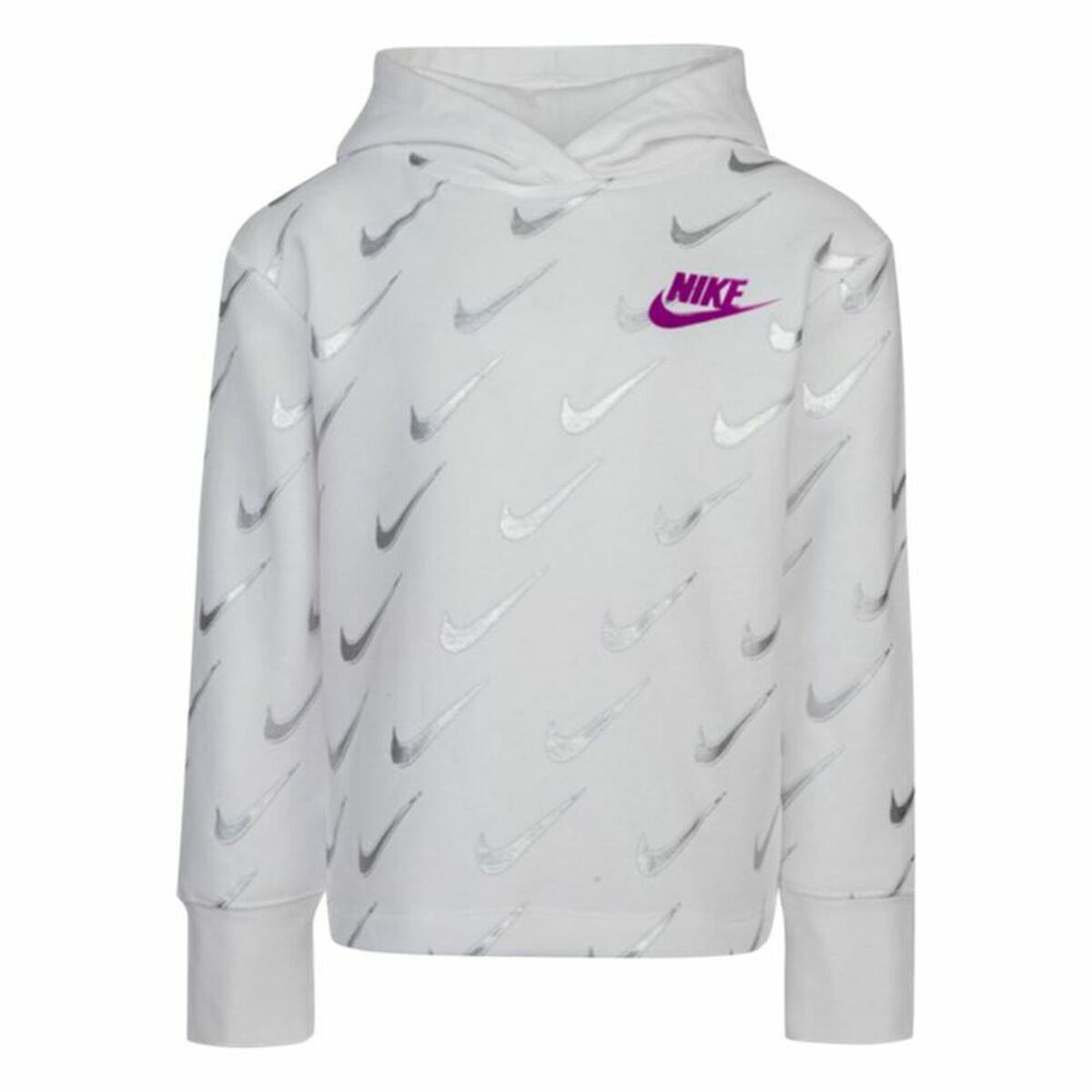 Sweat-shirt Enfant Nike Printed Fleeced Blanc