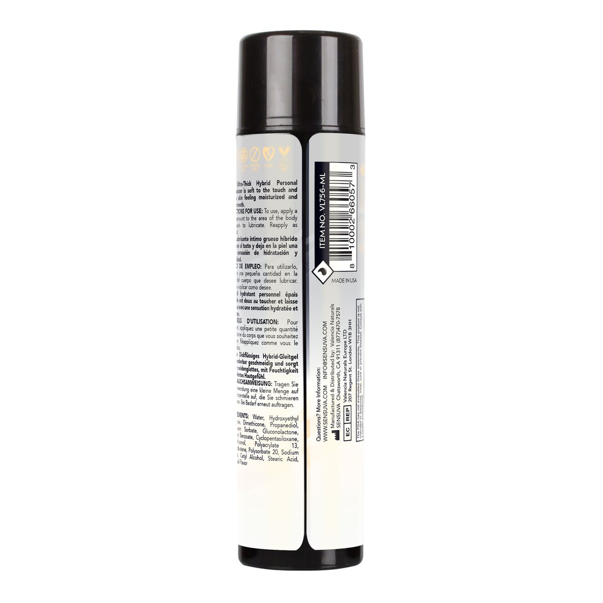Image secondaire de Lubrifiant hybride Ultra-Thick Sensuva Unscented