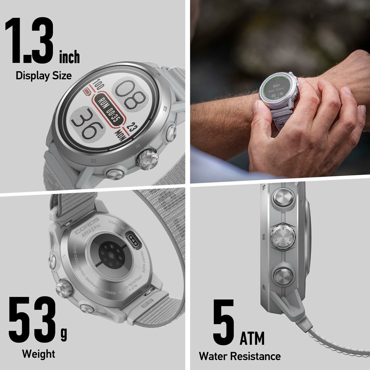 Afbeeldingen van Smartwatch Coros WAPX2P-PNK 1,3"