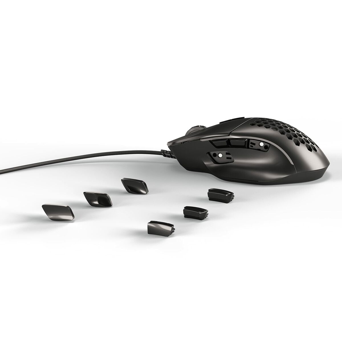 Afbeeldingen van Mouse NO NAME GLO-MS-I-MB Black Multicolour 19000 DPI