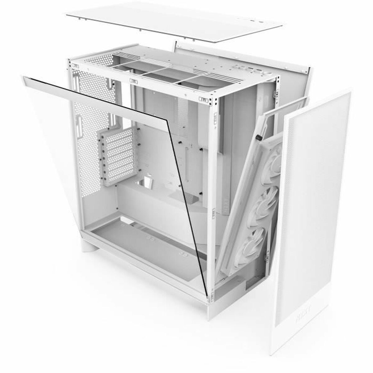 Afbeeldingen van ATX Semi-tower Box NZXT H7 Flow Midi White
