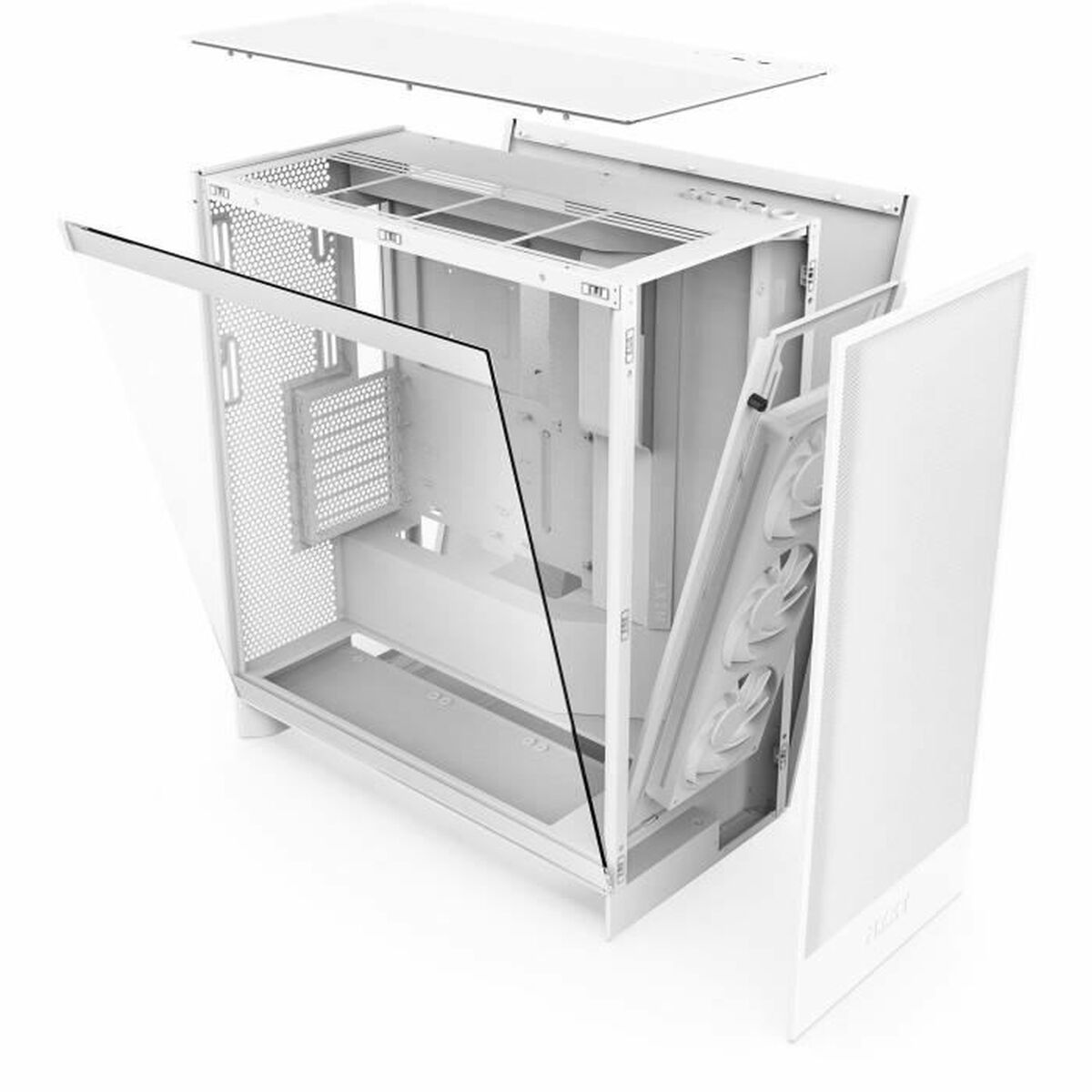 Afbeeldingen van ATX Semi-tower Box NZXT H7 Flow Midi White