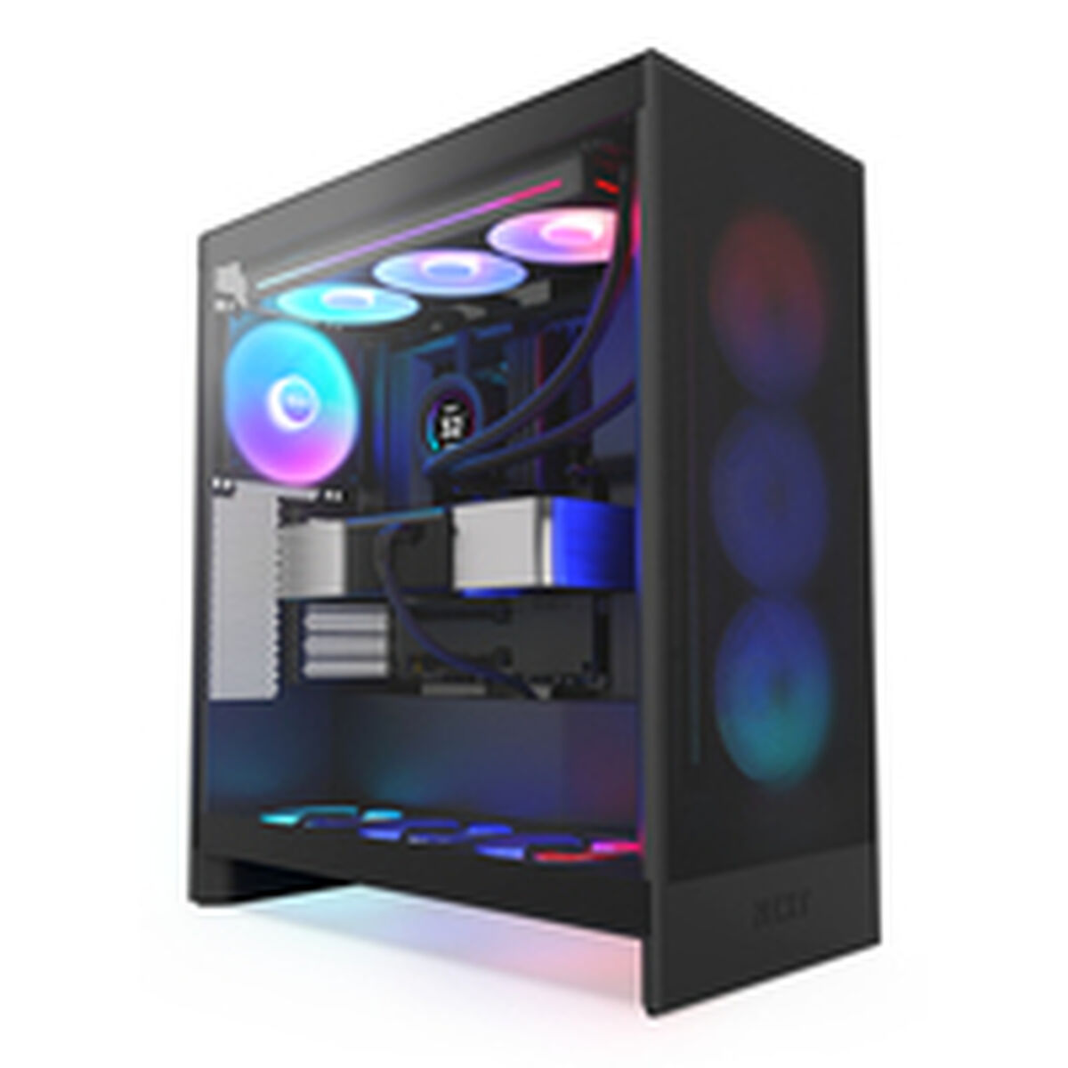 Afbeeldingen van ATX Semi-tower Box NZXT H7 Flow RGB Midi Black