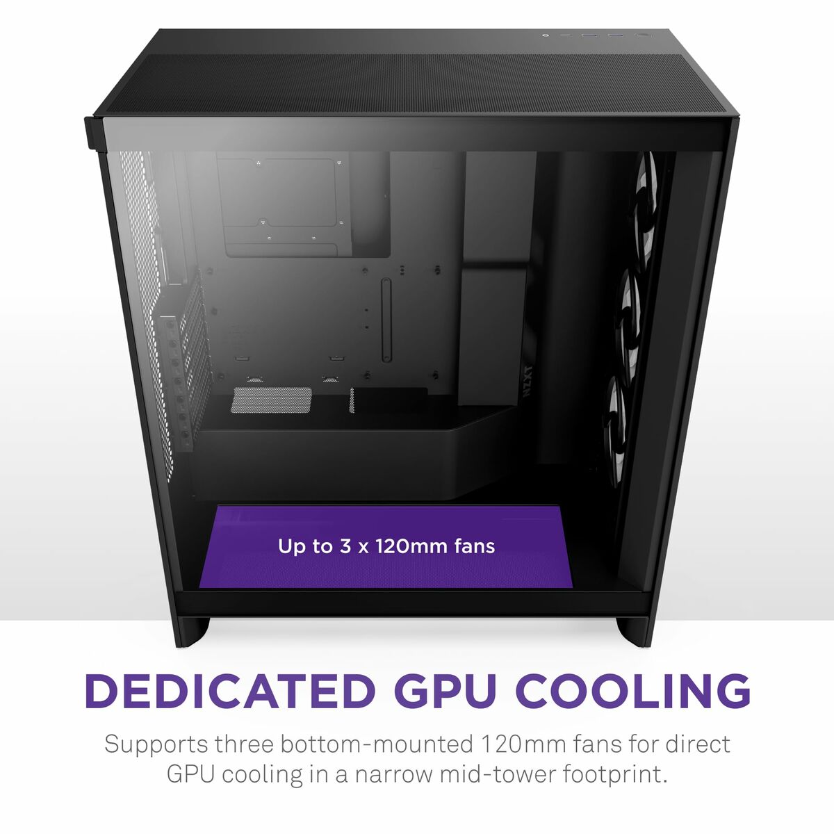 Afbeeldingen van ATX Semi-tower Box NZXT H7 Flow RGB Midi Black