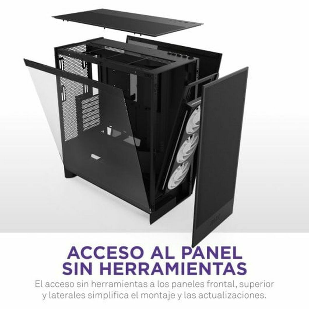 Afbeeldingen van ATX Semi-tower Box NZXT H7 Flow RGB Midi Black