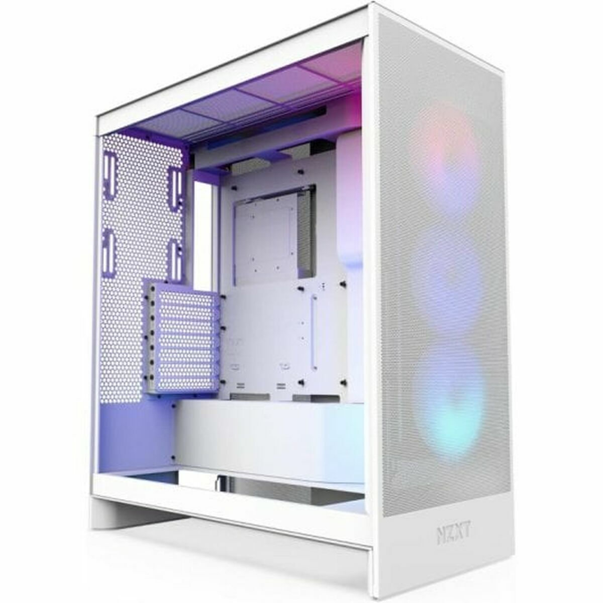 Afbeeldingen van ATX Semi-tower Box NZXT H7 Flow RGB Midi White