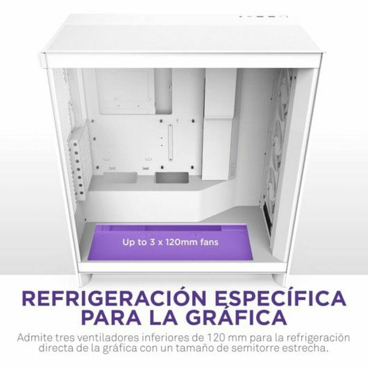 Afbeeldingen van ATX Semi-tower Box NZXT H7 Flow RGB Midi White