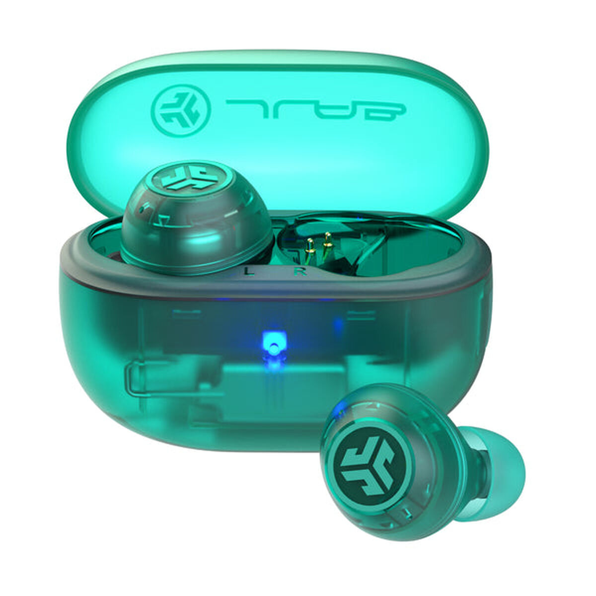 Écouteurs Sans Fil avec Étui de Charge JLab IEUEBGOANCRTRATEL124 Turquoise
