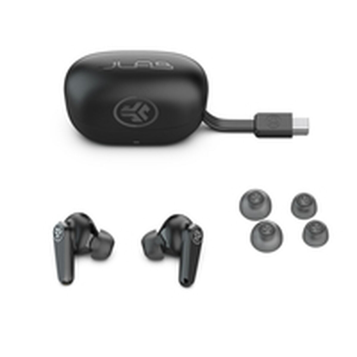 Afbeeldingen van Wireless Earphones with Charging Case JLab IEUEBGOPODSRBLK124 Black