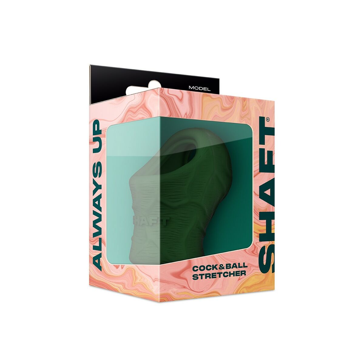 Gumových kroužků na penis Shaft Zelená