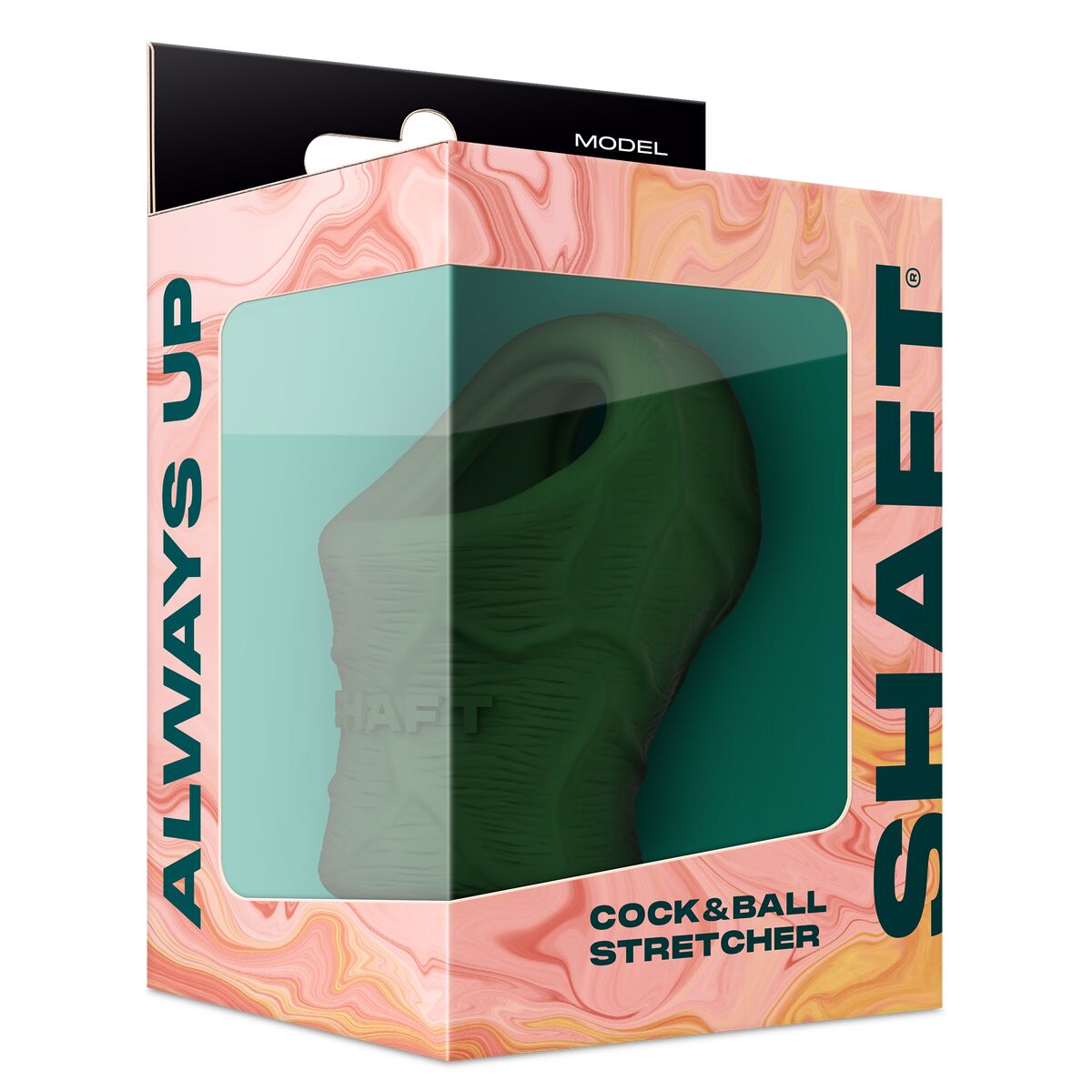 Gumových kroužků na penis Shaft Zelená