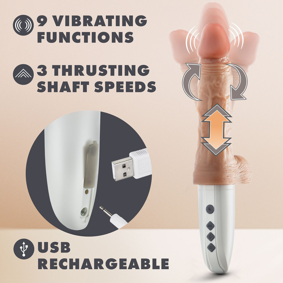 Realistic Dildo Blush Dr Skin Silicone Ø 3,6 cm (13,9 cm)