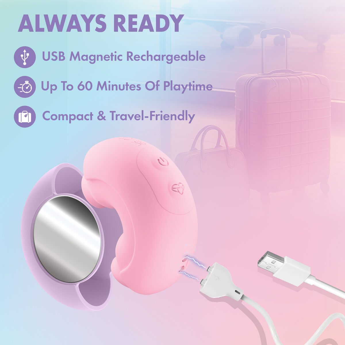 Odsávačka klitorisu Blush Play with me Růžový