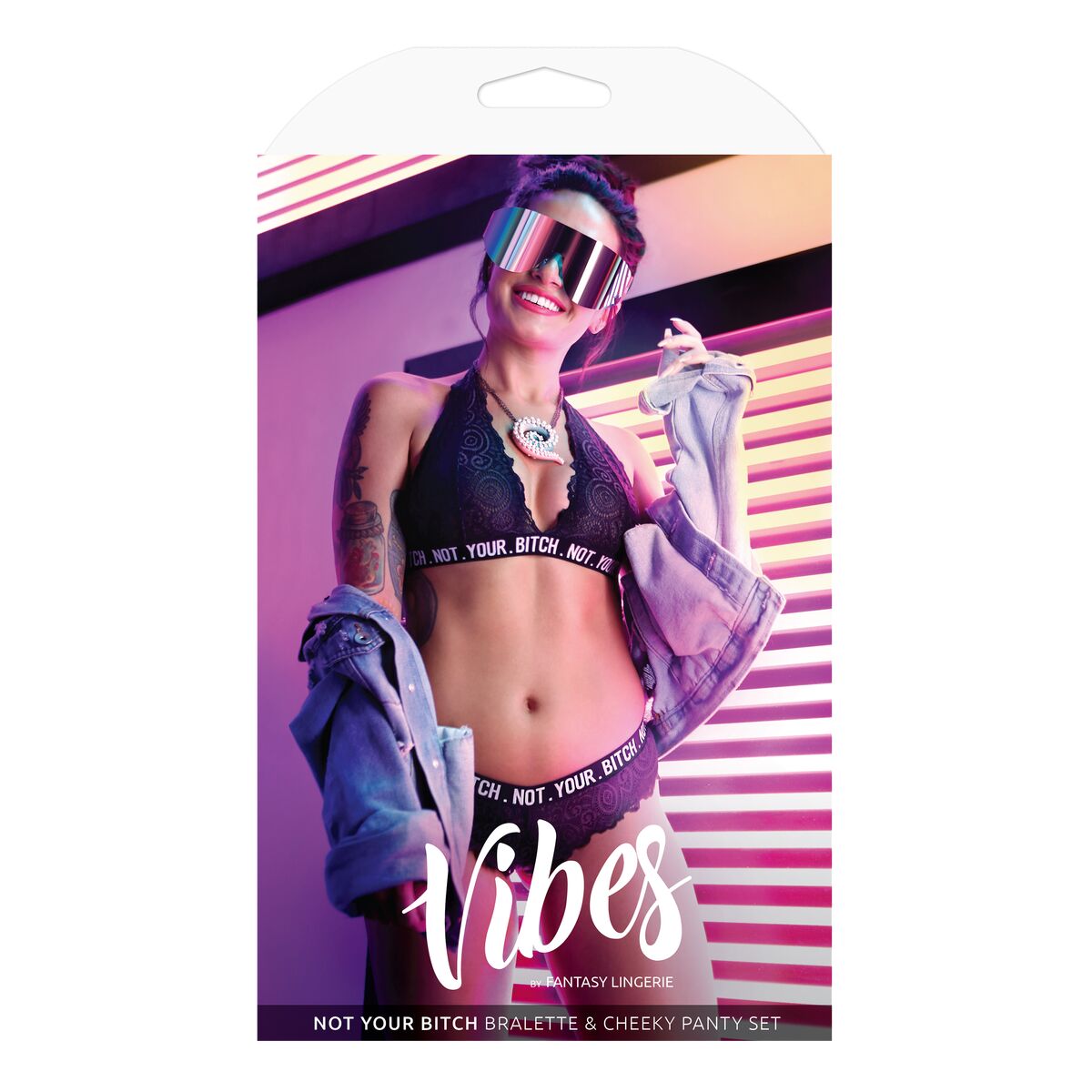 Krajkové Spodní Prádlo Fantasy Lingerie Černý (M/L)