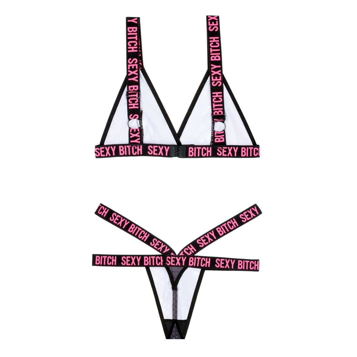 Krajkové Spodní Prádlo Fantasy Lingerie Černý (L/XL)