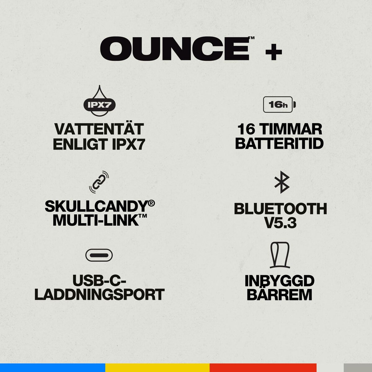 Obrazek Portable Bluetooth Speakers Skullcandy 2SKSK2010B0L2 Black 20 W