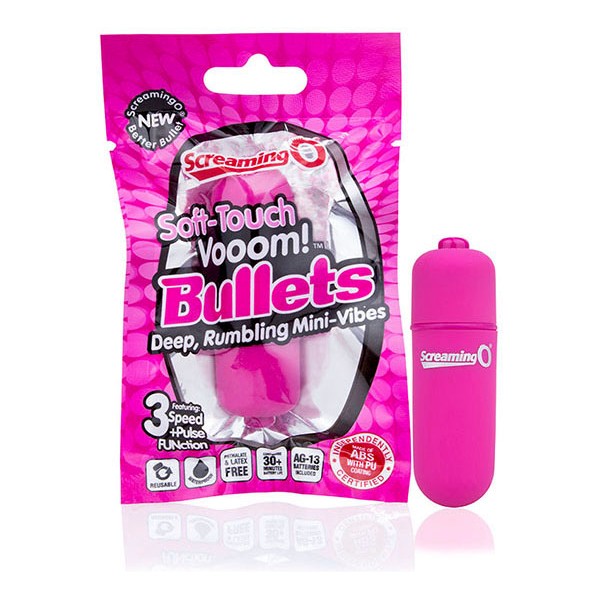Soft Touch Vooom Vibrating Bullet The Screaming O Pink