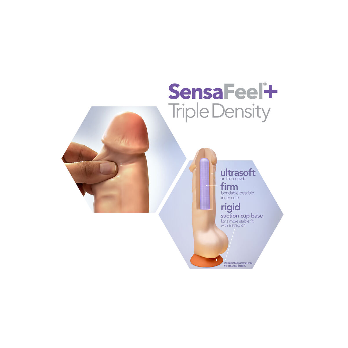 Realistic Dildo Blush Dr Skin TPE Ø 3,8 cm (17,7 cm) (19 cm)