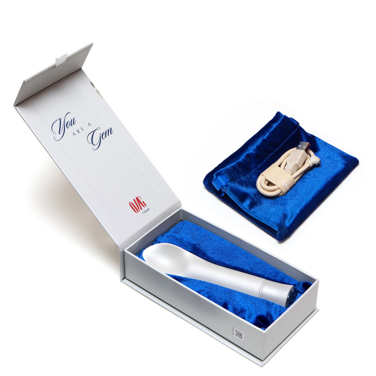 Mini vibrátor Blush Oh My Gem Bold Diamond Stříbřitý