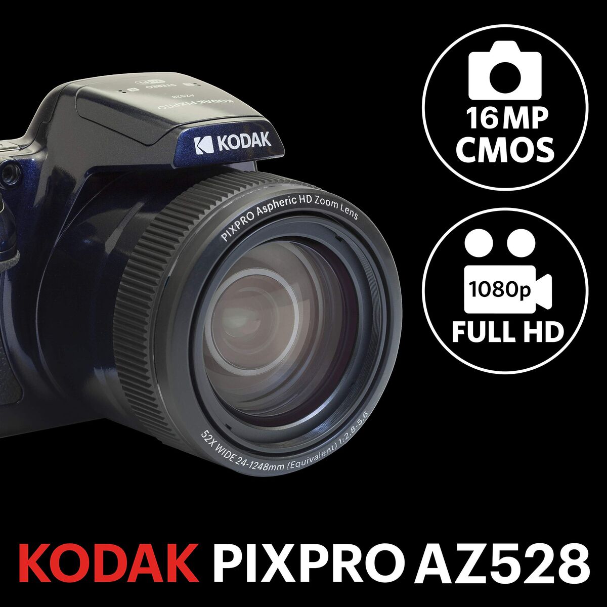 Bild von Digital Camera Kodak AZ528 Blue Midnight Blue 20 Mp