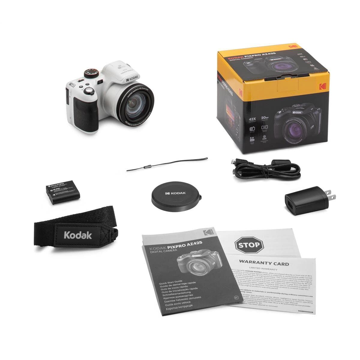 Digital Camera Kodak Pixpro AZ425WH White 3"