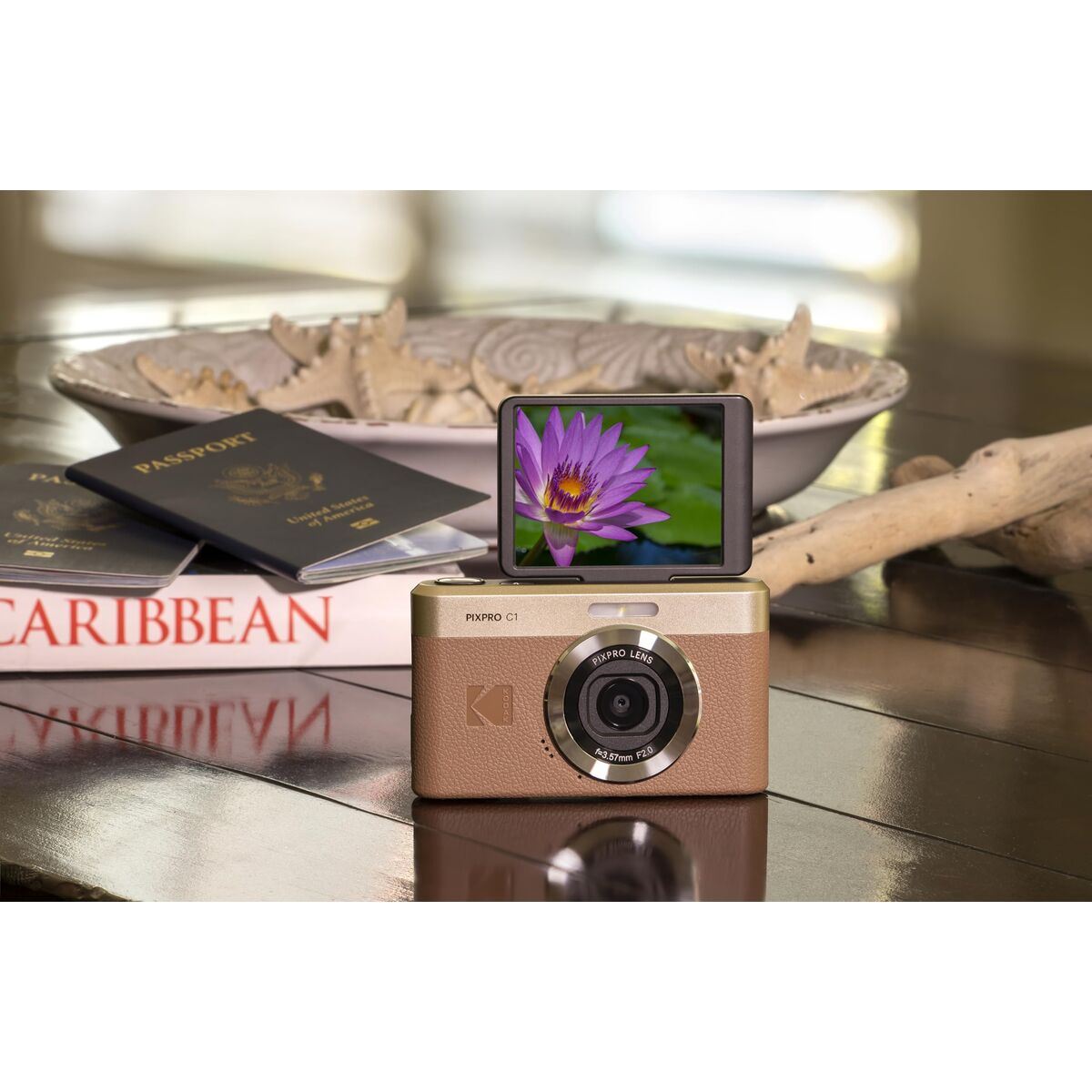 Picture of Digital Camera Kodak PIXPRO C1 BW Brown