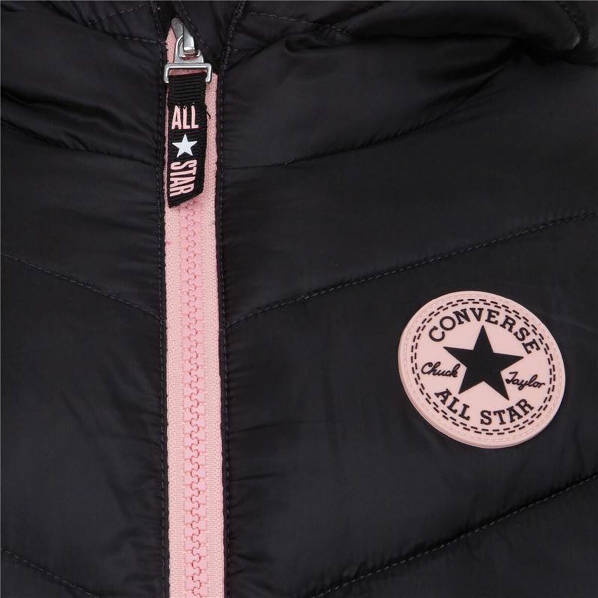 Children’s Jacket Converse Solid Mdwt Puffer Black