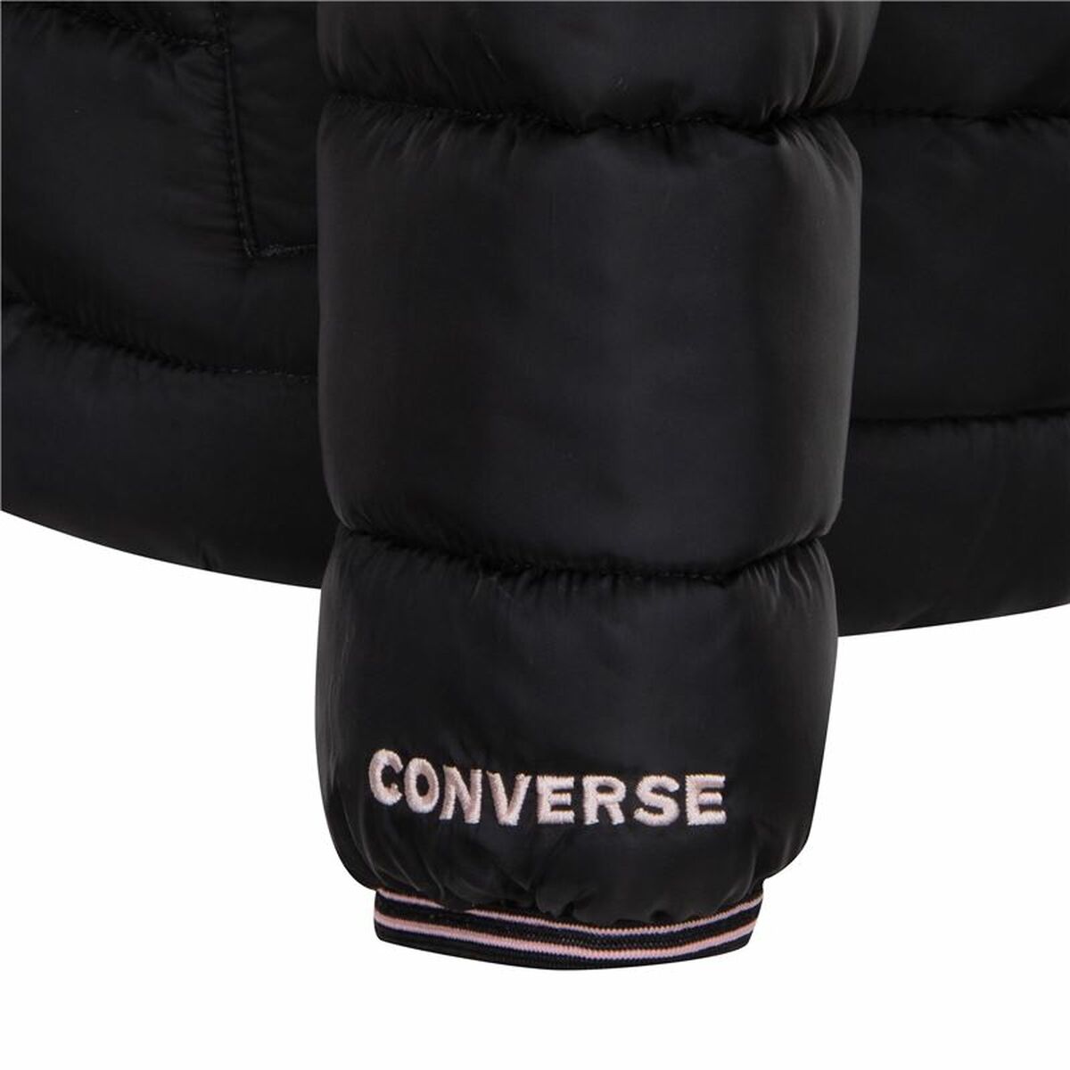 Children’s Jacket Converse Solid Mdwt Puffer Black