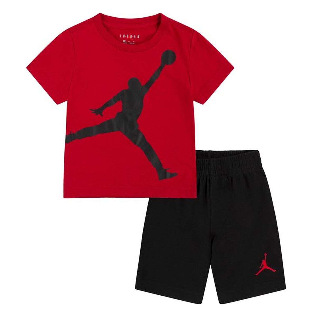 Ensemble de Sport pour Enfants Nike Noir Rouge Multicouleur 2 Pièces