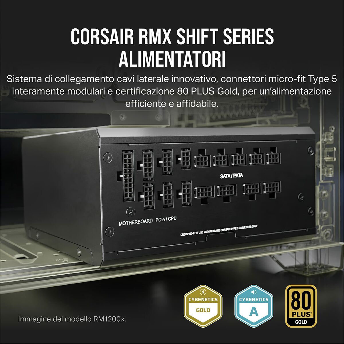 Picture of Power supply Corsair RM1000x SHIFT ATX 1000 W 80 Plus Gold