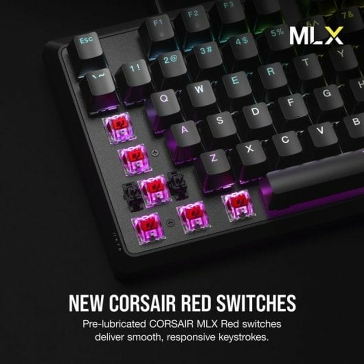 Afbeeldingen van Keyboard Corsair CH-910971E-ES Black