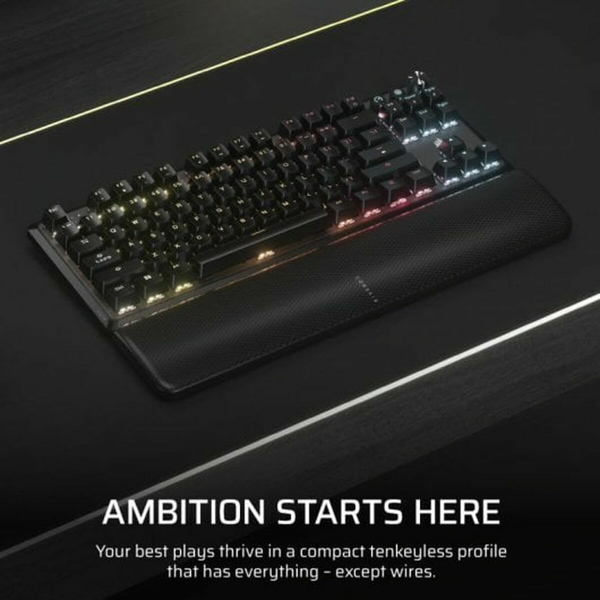 Picture of Wireless Keyboard Corsair CH-914901E-ES Black Spanish Qwerty
