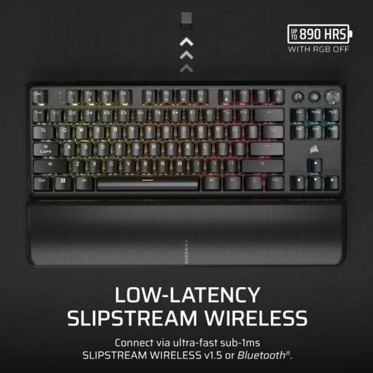 Picture of Wireless Keyboard Corsair CH-914901E-ES Black Spanish Qwerty