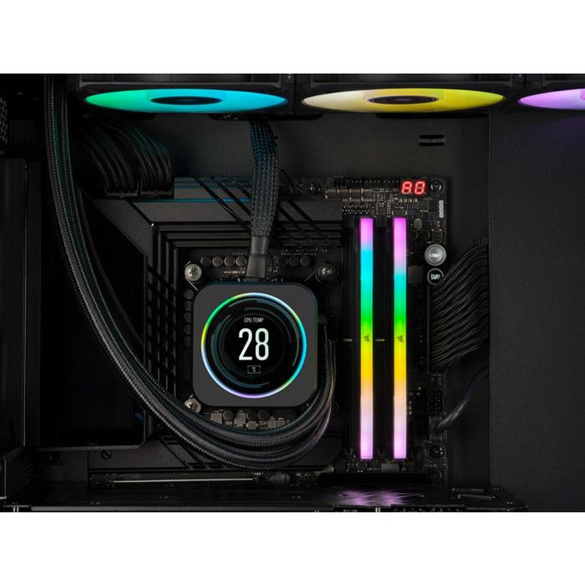 Picture of RAM Memory Corsair VENGEANCE RGB CMH32GX5M2B6000C38 32 GB DDR5 SDRAM DDR5 6000 MHz